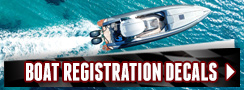 Boat Registration Decals