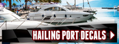 Boat Hailing Port Decals