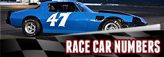 Race Car Number Kits