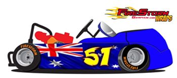 Australian Flag Go Kart Wrap