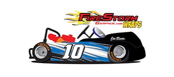 Blue Electric Go Kart Wrap