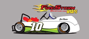 Green Waves Go Kart Wrap
