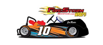 Orange Electric Go Kart Wrap