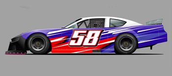 Race Car late model wrap #64