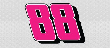 #88 Race Car Numbers Decal Kit