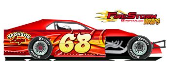 Dirt Modified Wrap - Red Tribal Sky