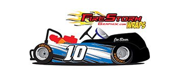 Blue Electric Go Kart Wrap