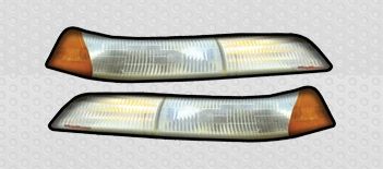 Hairy Glass Thunderbird Headlight Decals