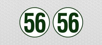 Static Cling Outlined Meatballs Racing Number Kit