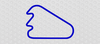 Pocono Int'l Raceway North South Option 1 without Chicane Course Track Decal