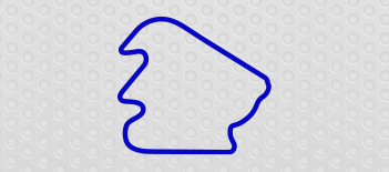 Pocono Int'l Raceway North South Option 2 Course Track Decal