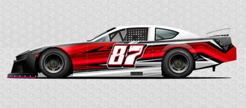 Race Car late model wrap #64