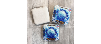 Viral - Carpet Cornhole Bags ACO Approved Blue Virus