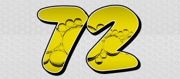 Yellow-bubbles-race-car-number-decal