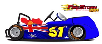 Australian Flag Go Kart Wrap