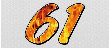 Hot Flames Bando Full-Color Number Kit