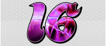 Abstract Purple Full-Color Number Kit