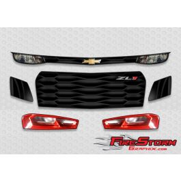 2019 ZL-1 Camaro Racing Graphics Headlight Decal Kit