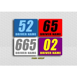 Custom Vinyl Rectangle Number Kit