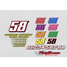 Next Home Rider Numbers Sidewinder Motorcycle Racing Numbers